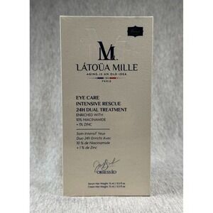 Latoua Mille Eye Care Intensive Rescue 24H Dual Treatment 10% Niacinamide New